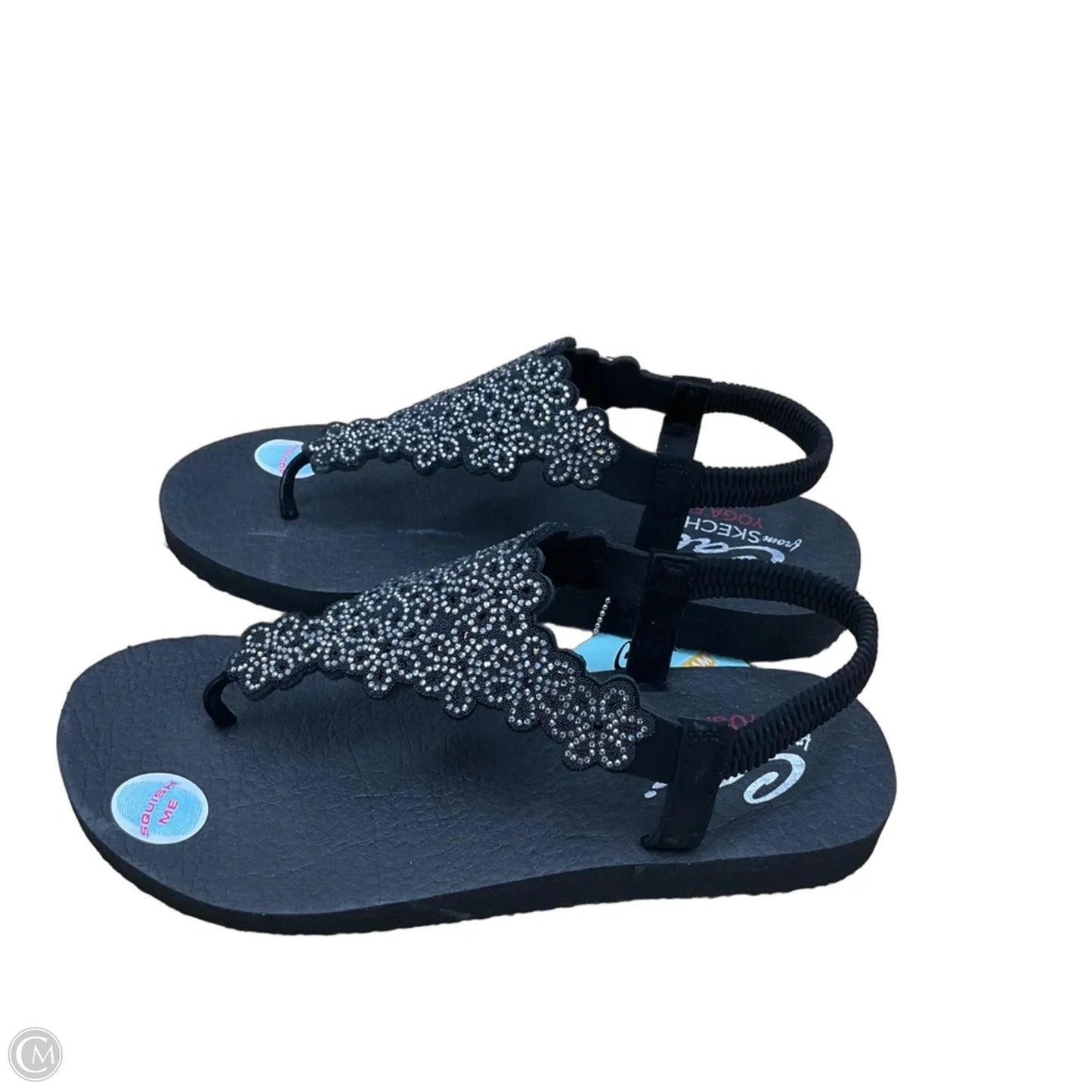 Sandals Flip Flops By Clarks In Black, Size: 10