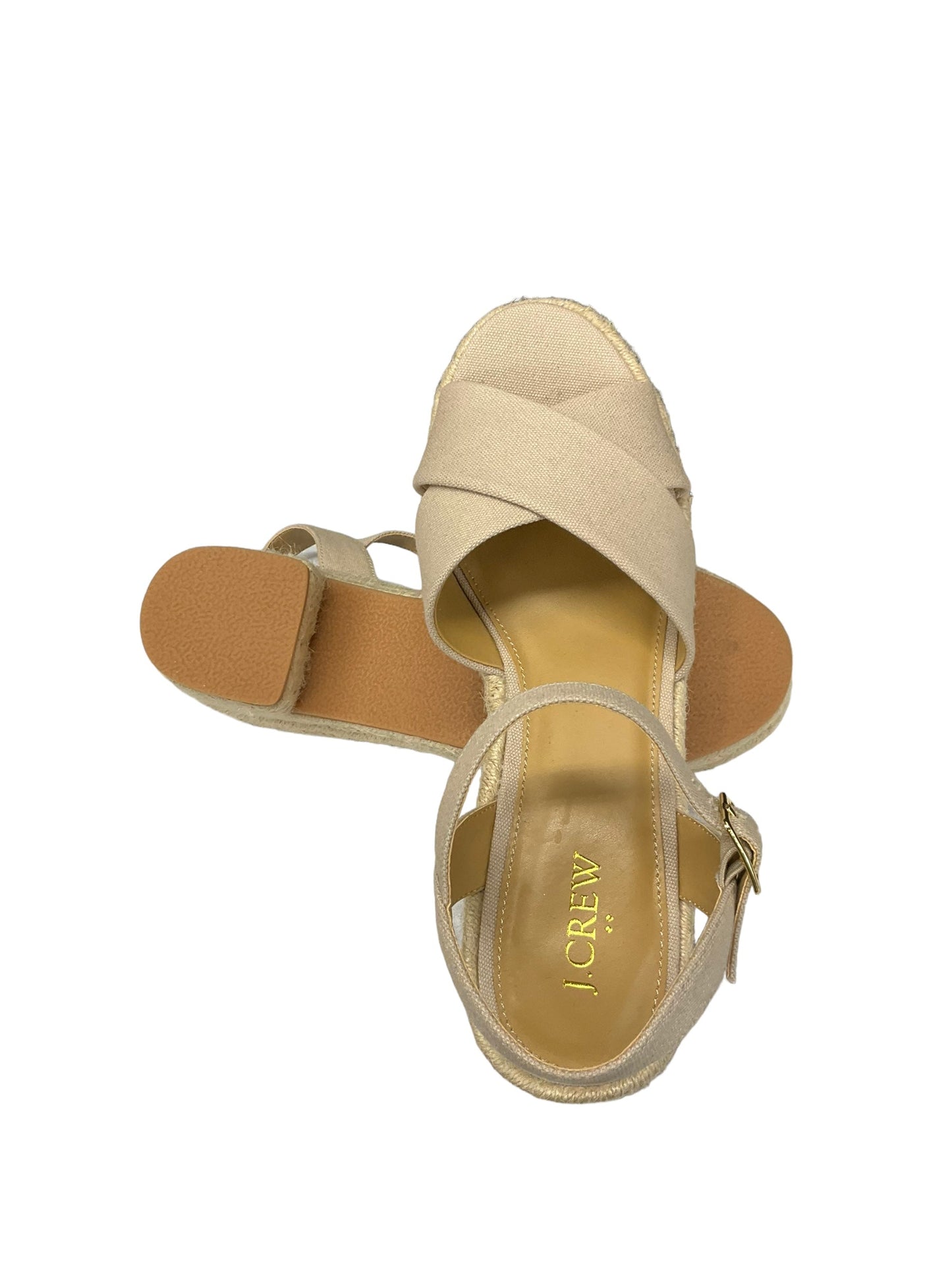 Shoes Heels Block By J. Crew In Beige, Size: 8.5