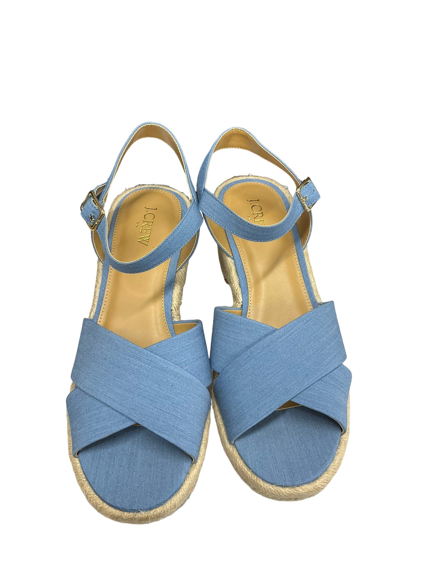 Shoes Heels Block By J. Crew In Blue, Size: 8