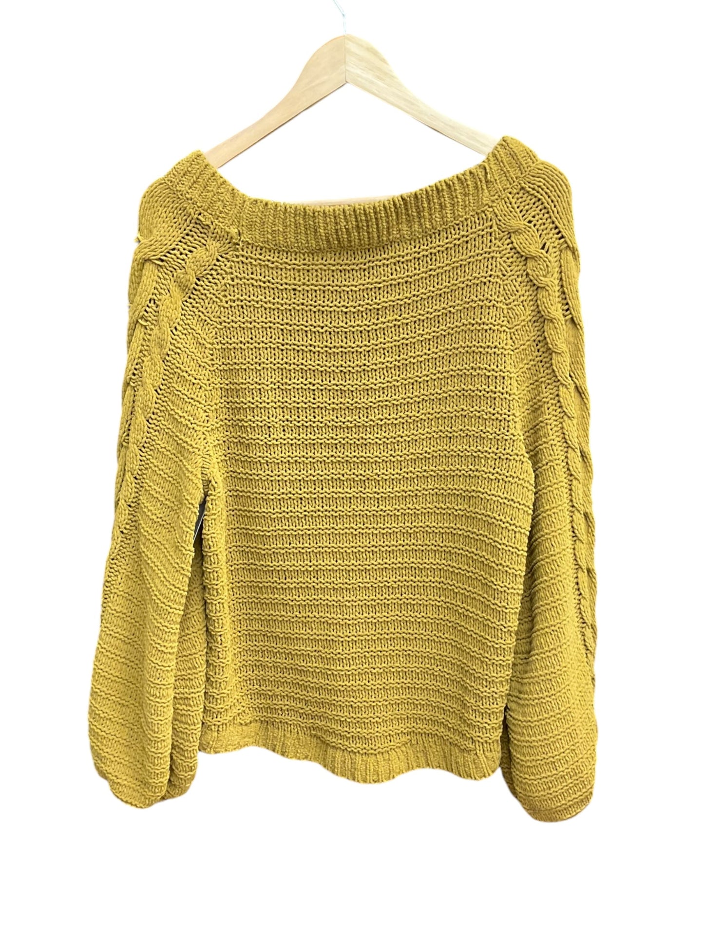 Sweater By Express In Yellow, Size: M