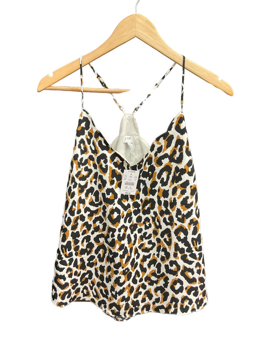 Leopard Print Top Sleeveless J. Crew, Size L