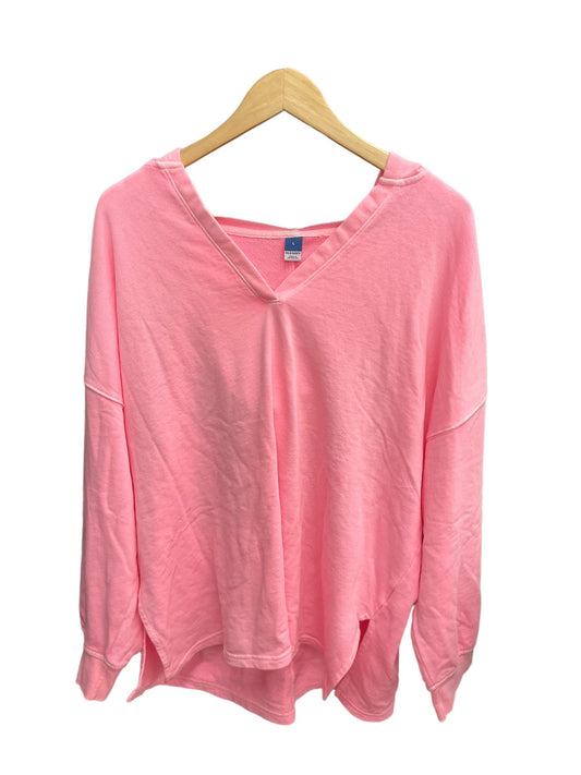 Pink Top Long Sleeve Old Navy, Size L