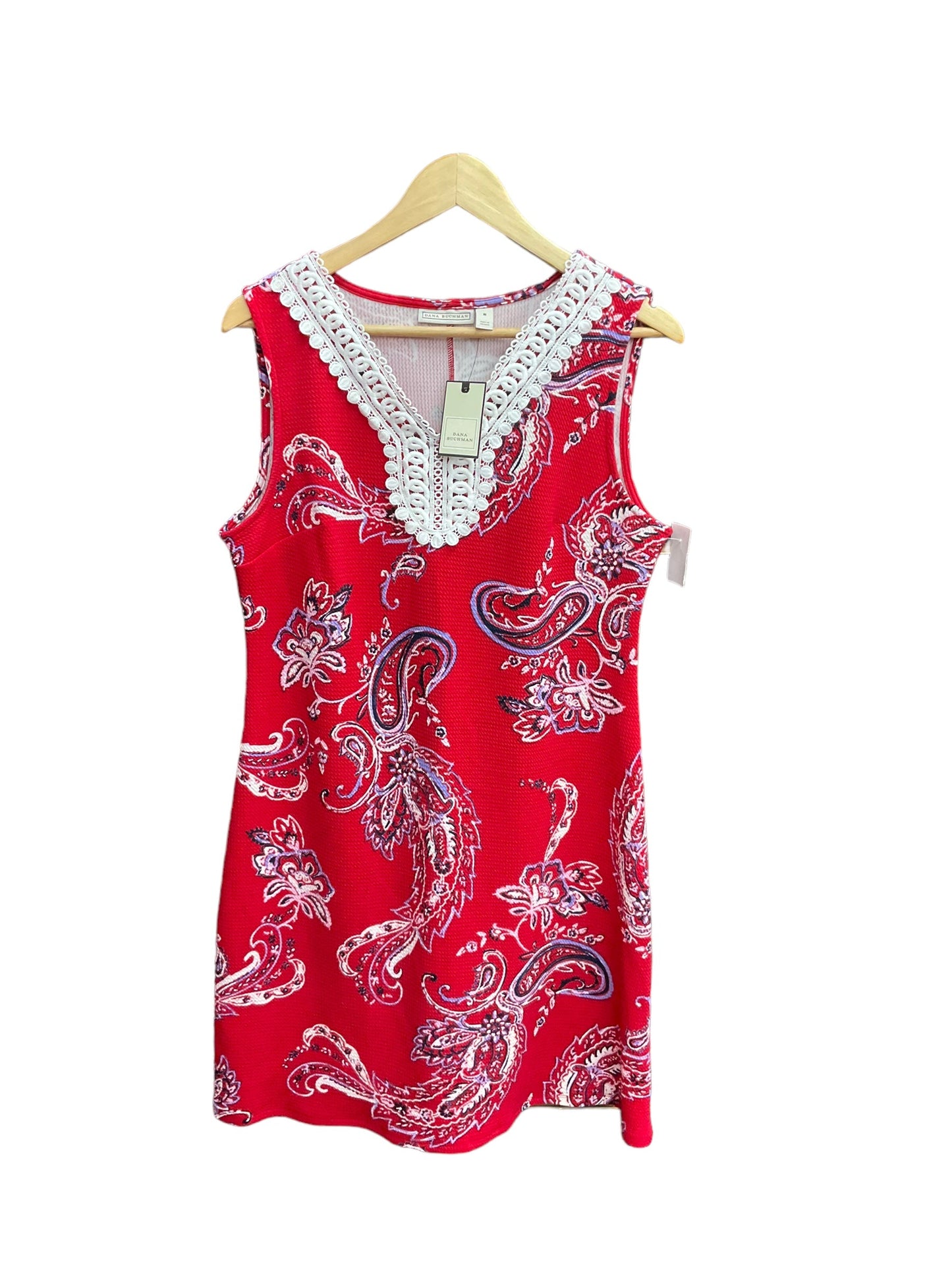 Red Dress Casual Short Dana Buchman, Size M