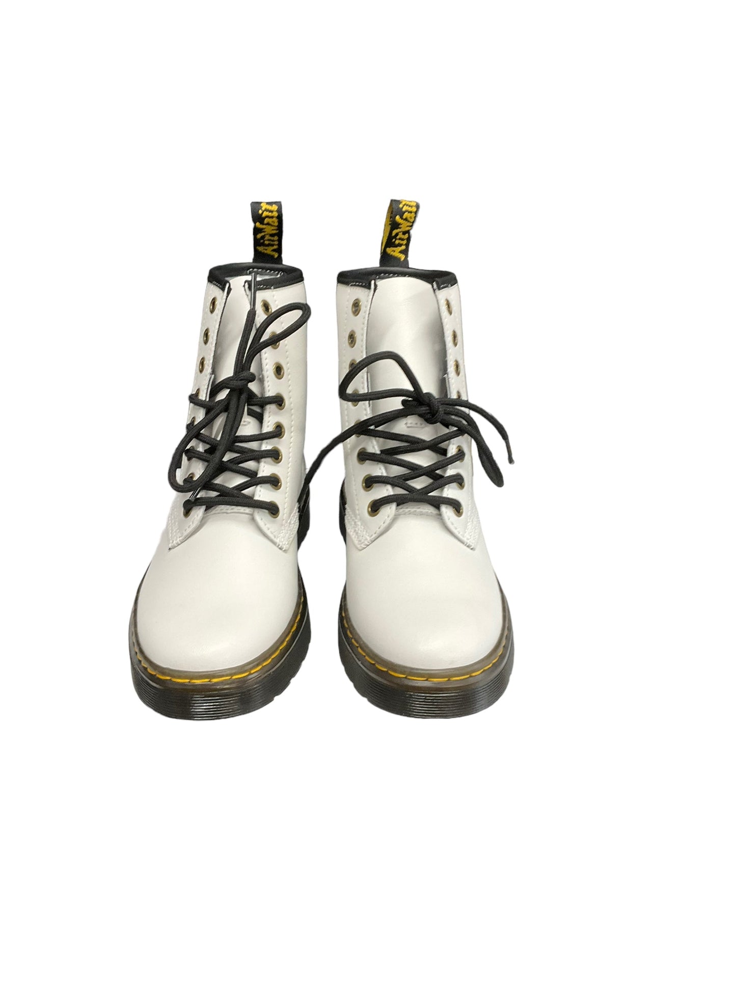 White Boots Combat Dr Martens, Size 6