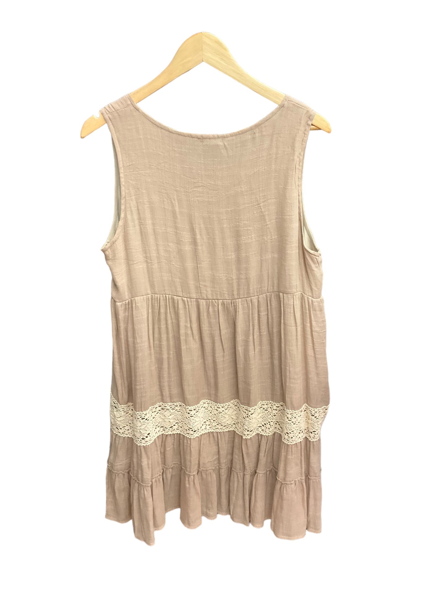 Tan Dress Casual Short Coco And Carmen, Size L