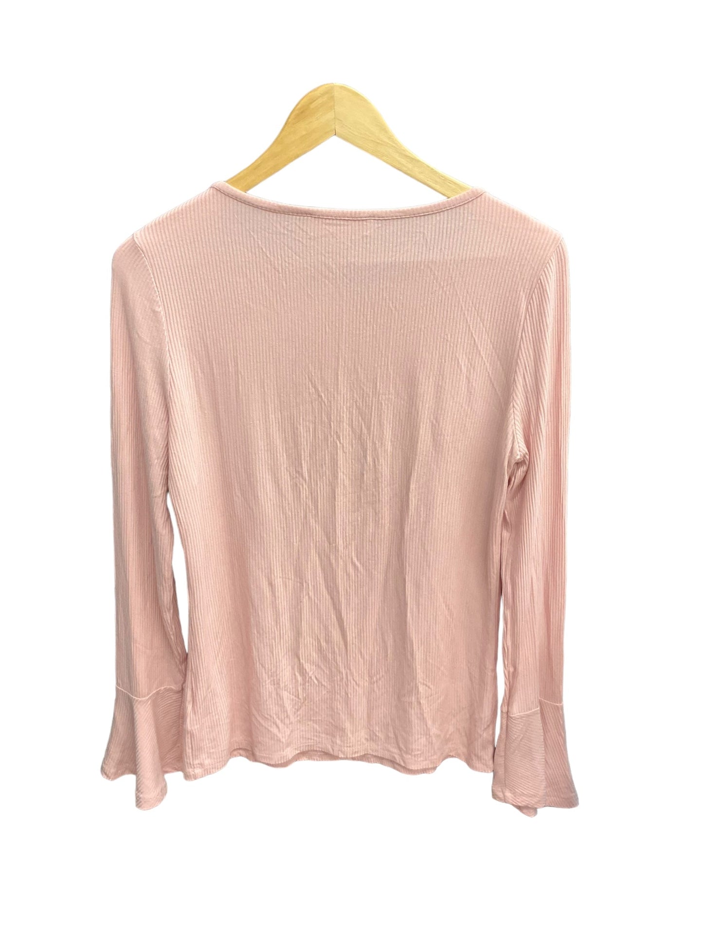 Pink Top Long Sleeve Michael By Michael Kors, Size L