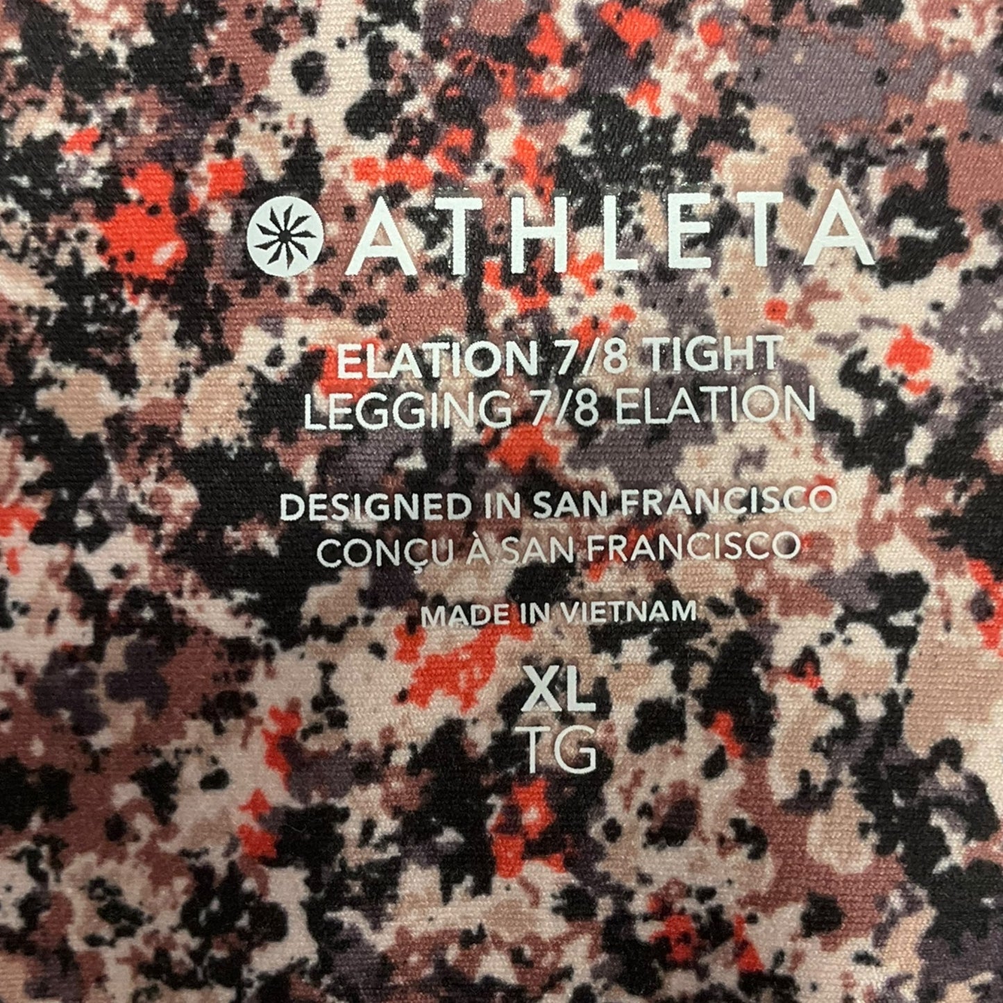 Athletic Leggings By Athleta In Multi-colored, Size: Xl