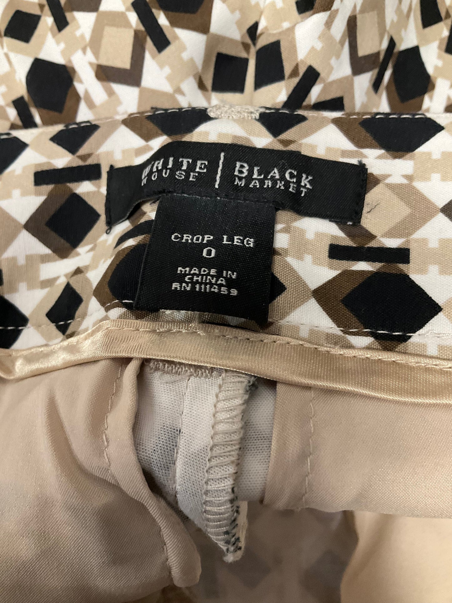 Brown & Tan Shorts White House Black Market, Size 0