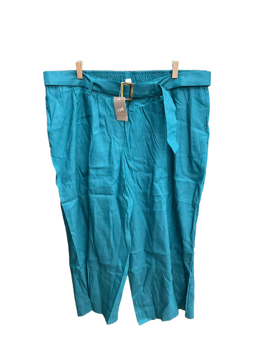 Teal Pants Cropped J. Jill, Size 18