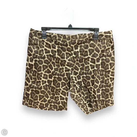 Shorts By Michael By Michael Kors In Animal Print, Size: 10