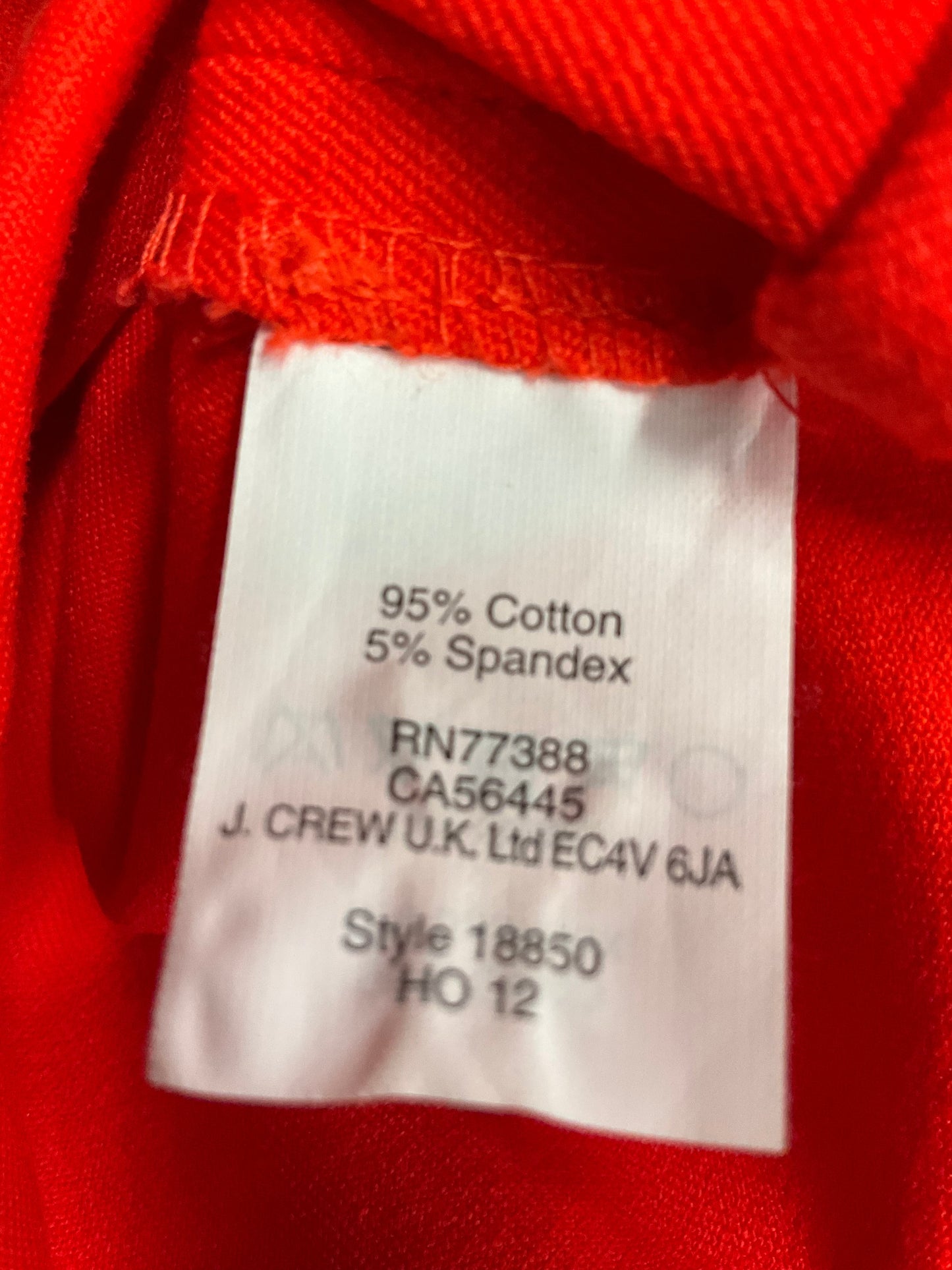 Red Pants Dress J. Crew, Size 0
