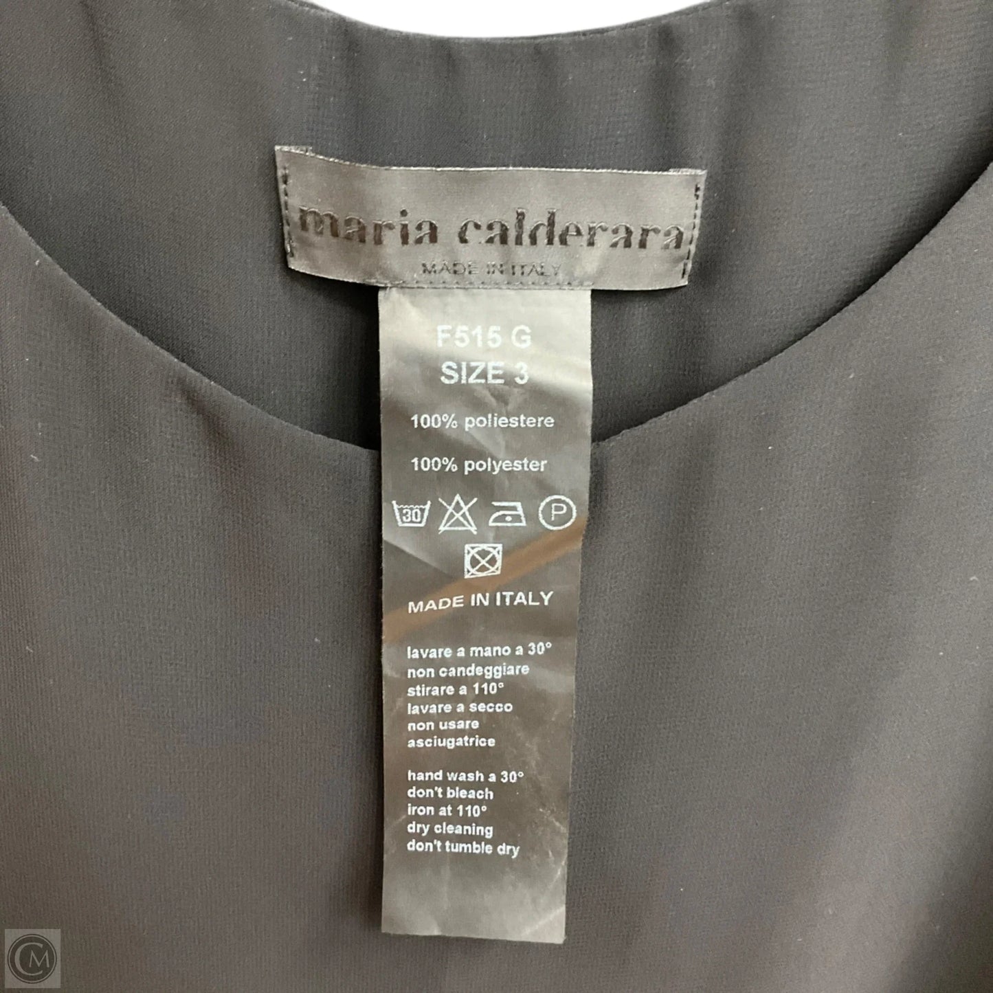 Dress Work By Maria Calderara In Black, Size: S