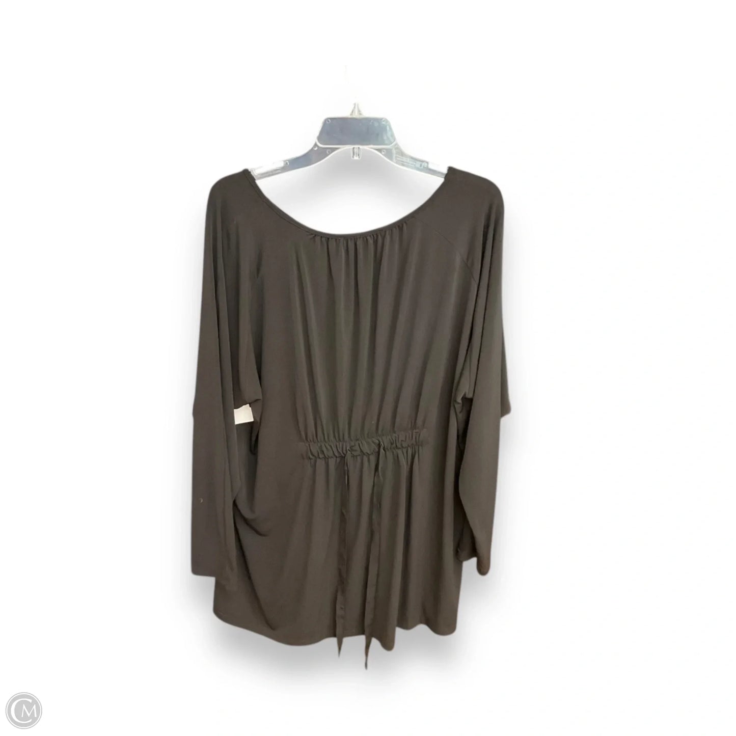 Top 3/4 Sleeve By Michael By Michael Kors In Black, Size: 2x