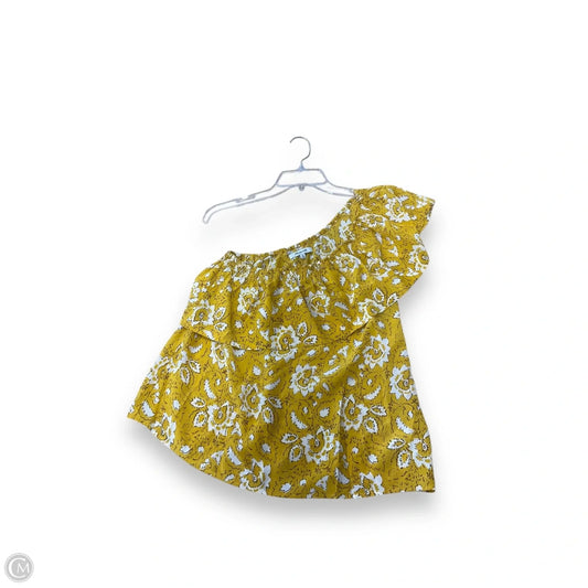 Top Sleeveless By Madewell In Yellow, Size: Xs