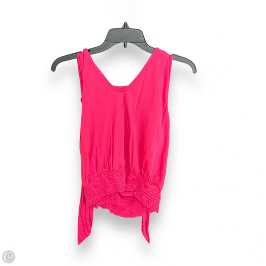 Top Sleeveless By Anthropologie In Pink, Size: S