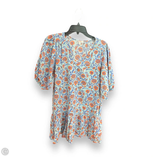 Dress Casual Short By Sundry In Blue & Orange, Size: S