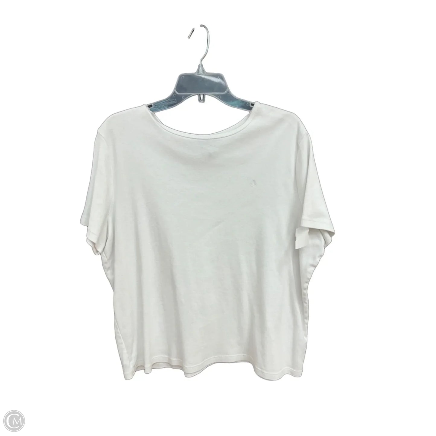 Top Short Sleeve Basic By Ralph Lauren In White, Size: 3x