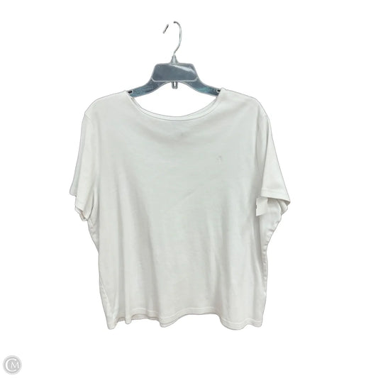 Top Short Sleeve Basic By Ralph Lauren In White, Size: 3x