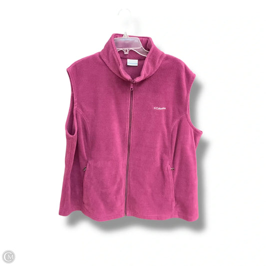Vest Fleece By Columbia In Purple, Size: 3x
