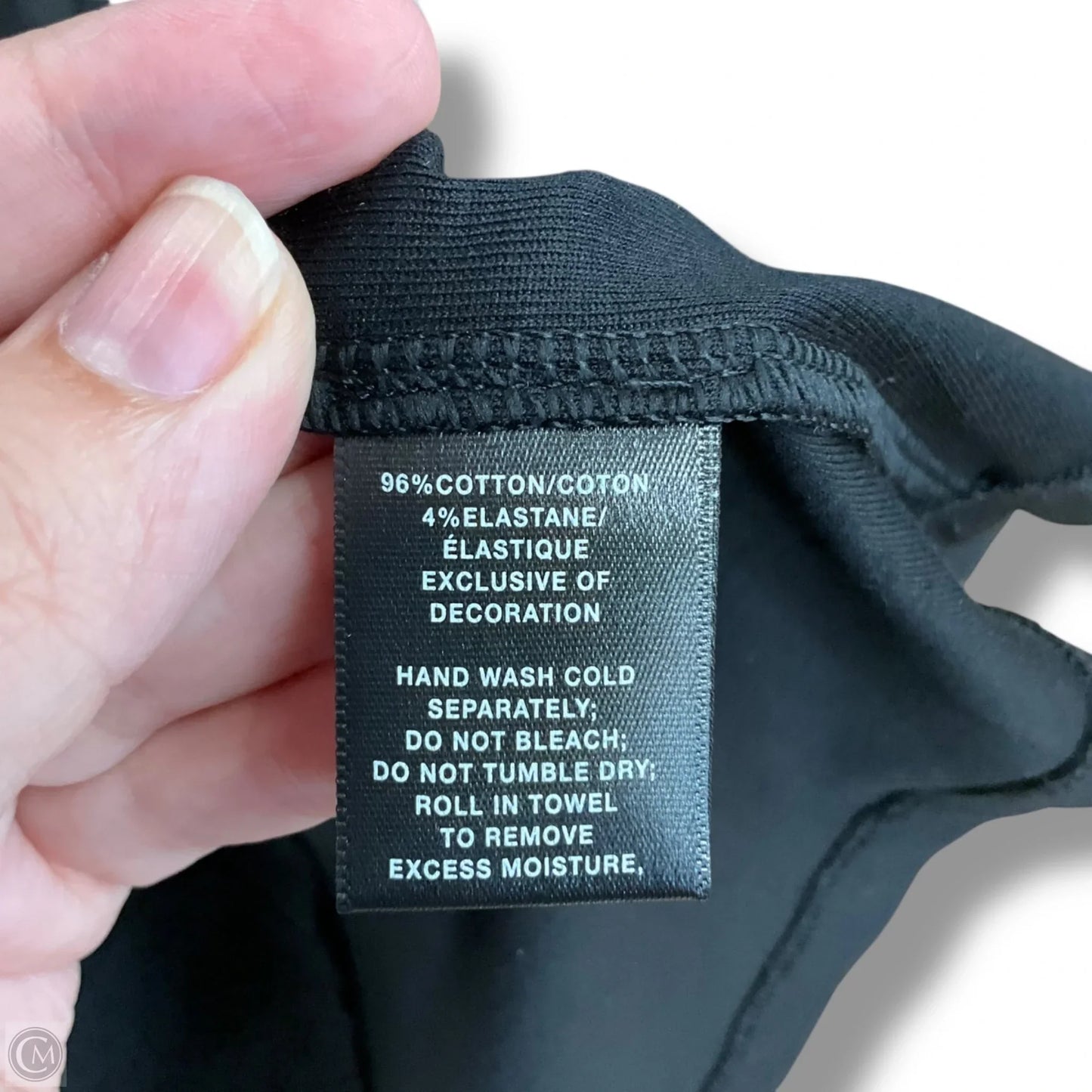 Top Short Sleeve Designer By Lafayette 148 In Black, Size: Xl