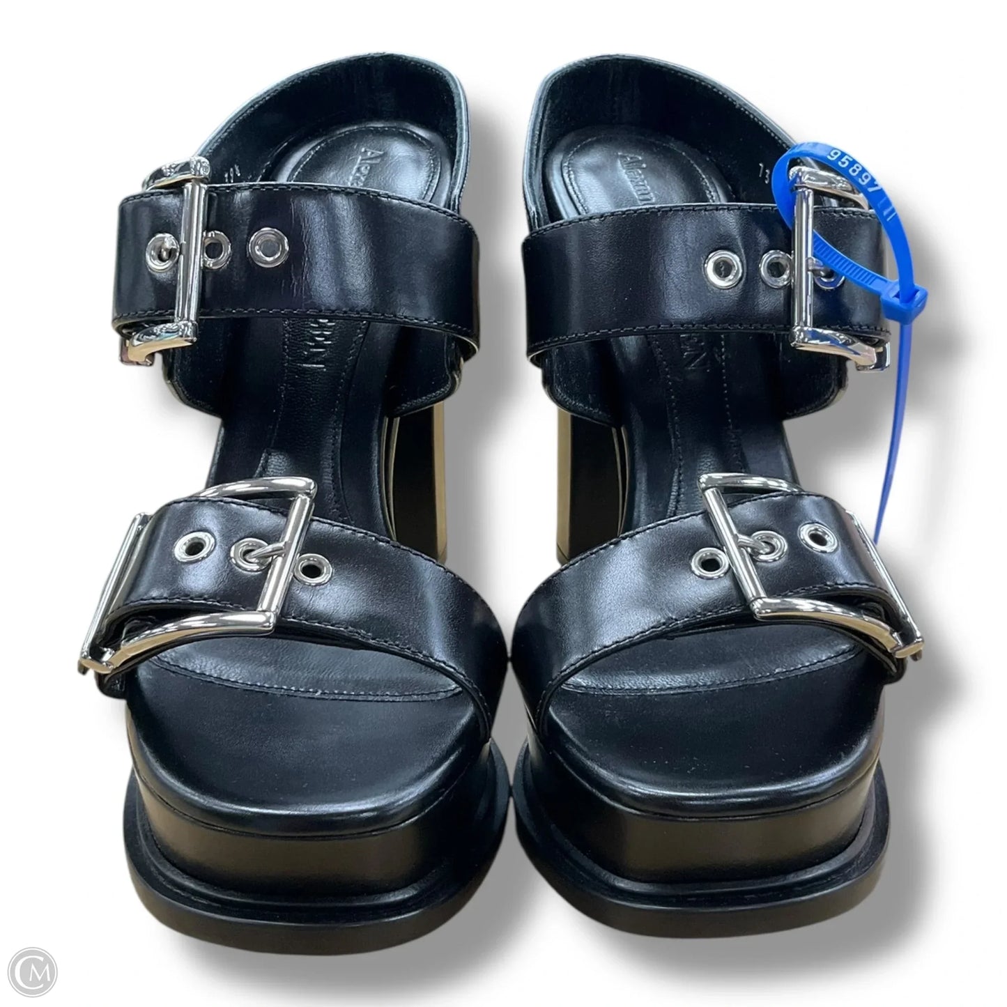 Shoes Luxury Designer By Alexander Mcqueen In Black, Size: 9.5