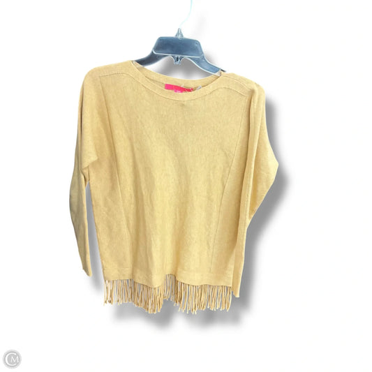 Top Long Sleeve Designer By Lilly Pulitzer In Tan, Size: Xxs