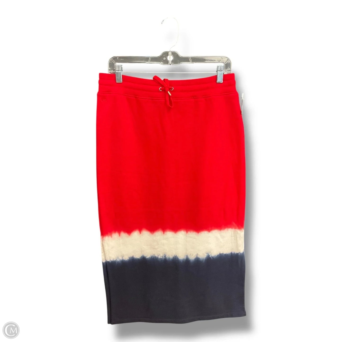 Skirt Midi By Ralph Lauren In Blue & Red & White, Size: 6