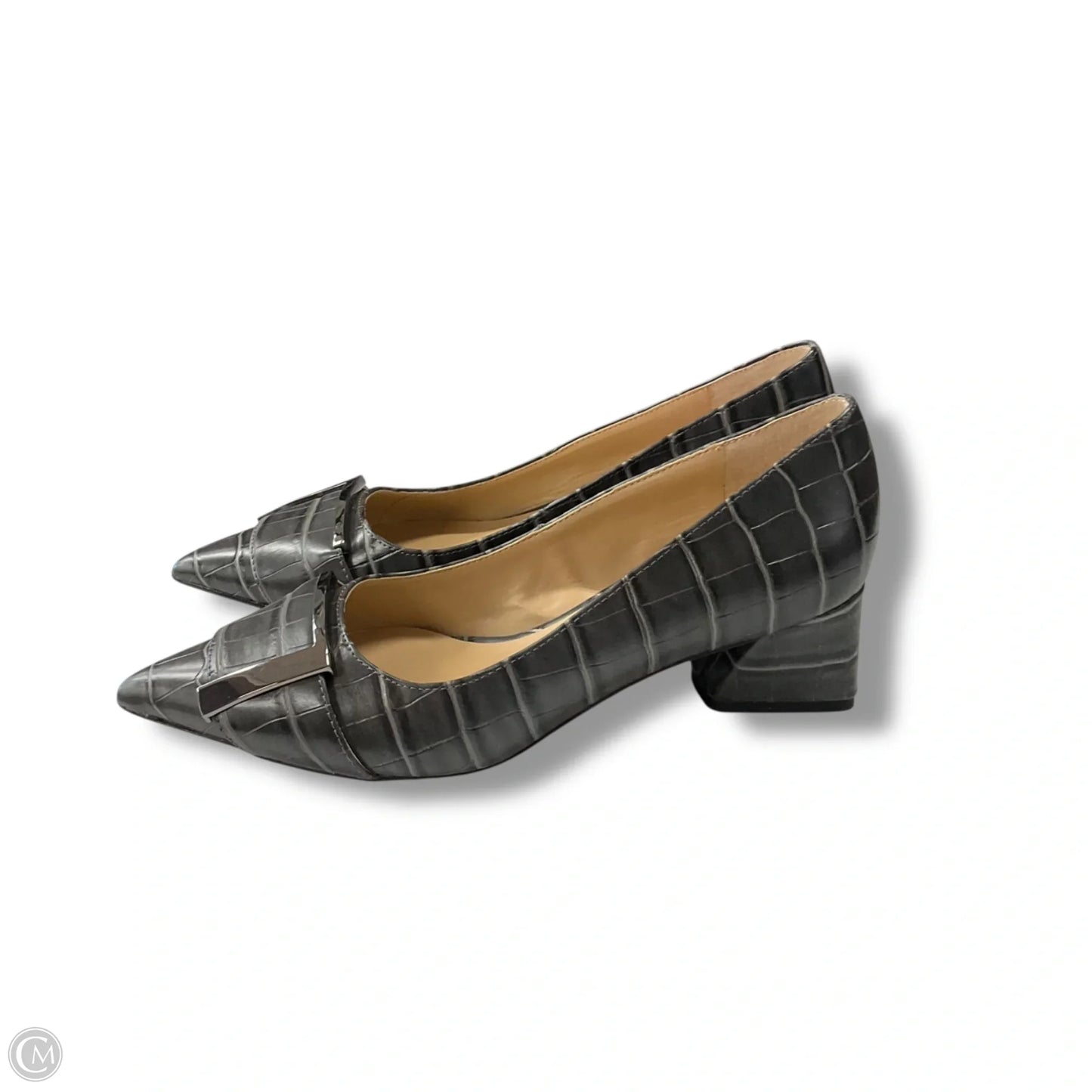 Shoes Heels Block By Franco Sarto In Grey, Size: 6.5