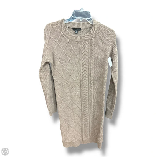 Dress Sweater By Saks Fifth Avenue In Taupe, Size: S