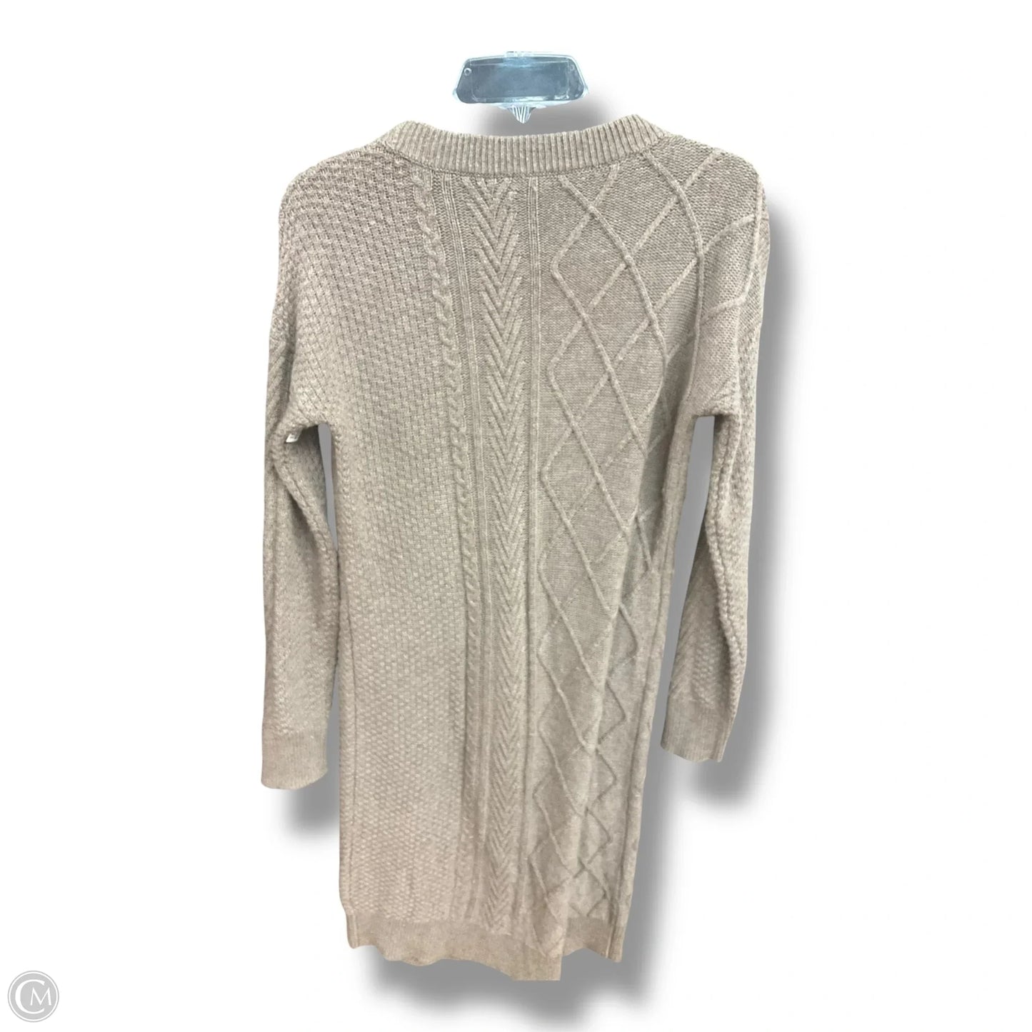 Dress Sweater By Saks Fifth Avenue In Taupe, Size: S