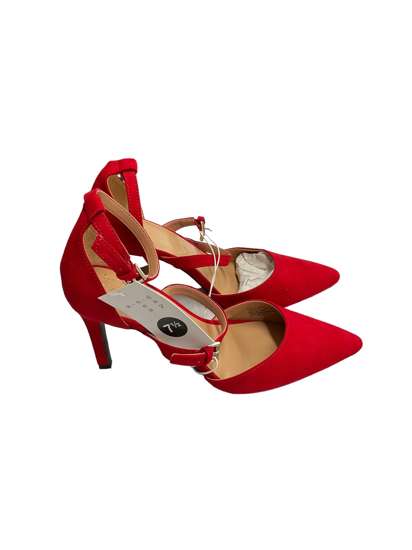 Red Shoes Heels Stiletto A New Day, Size 7.5