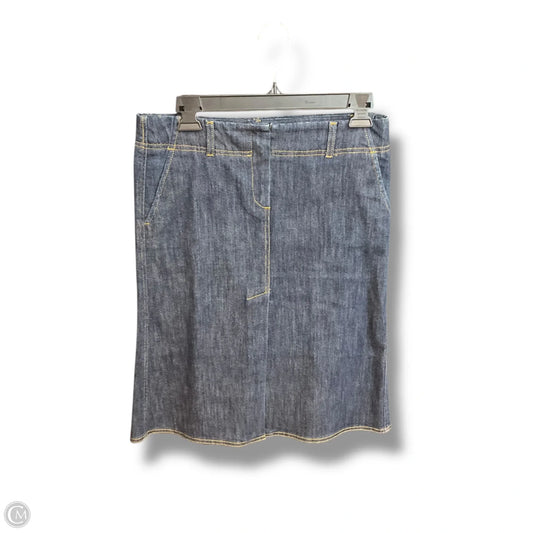 Skirt Midi By Theory In Blue Denim, Size: 2