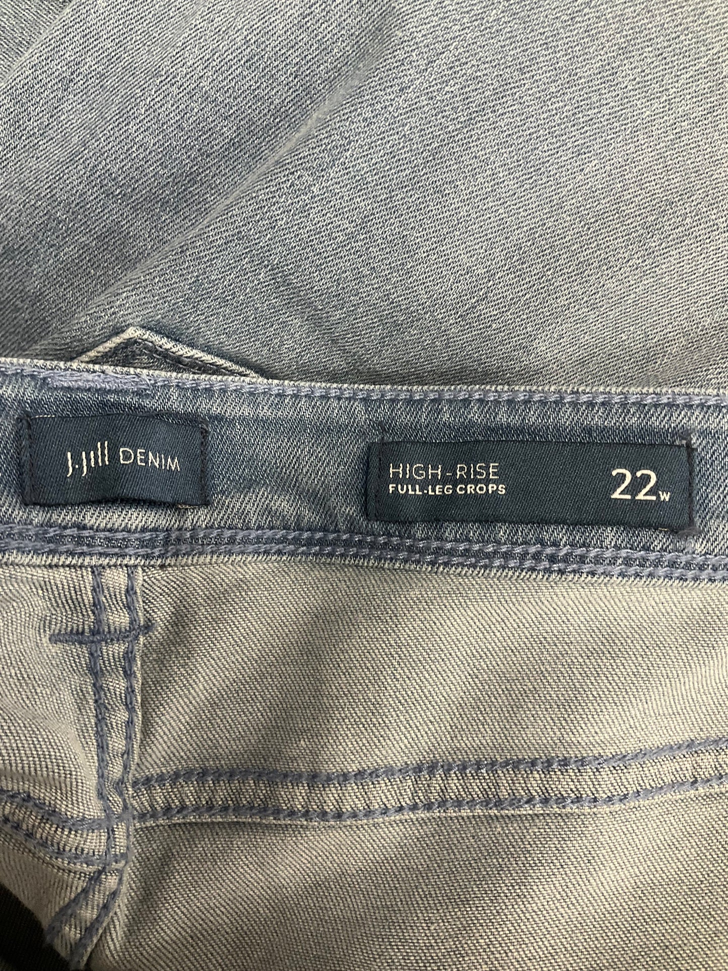 Jeans Cropped By J. Jill In Blue Denim, Size: 22