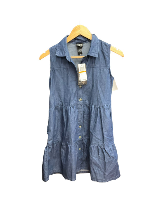 Blue Dress Casual Short Clothes Mentor, Size S