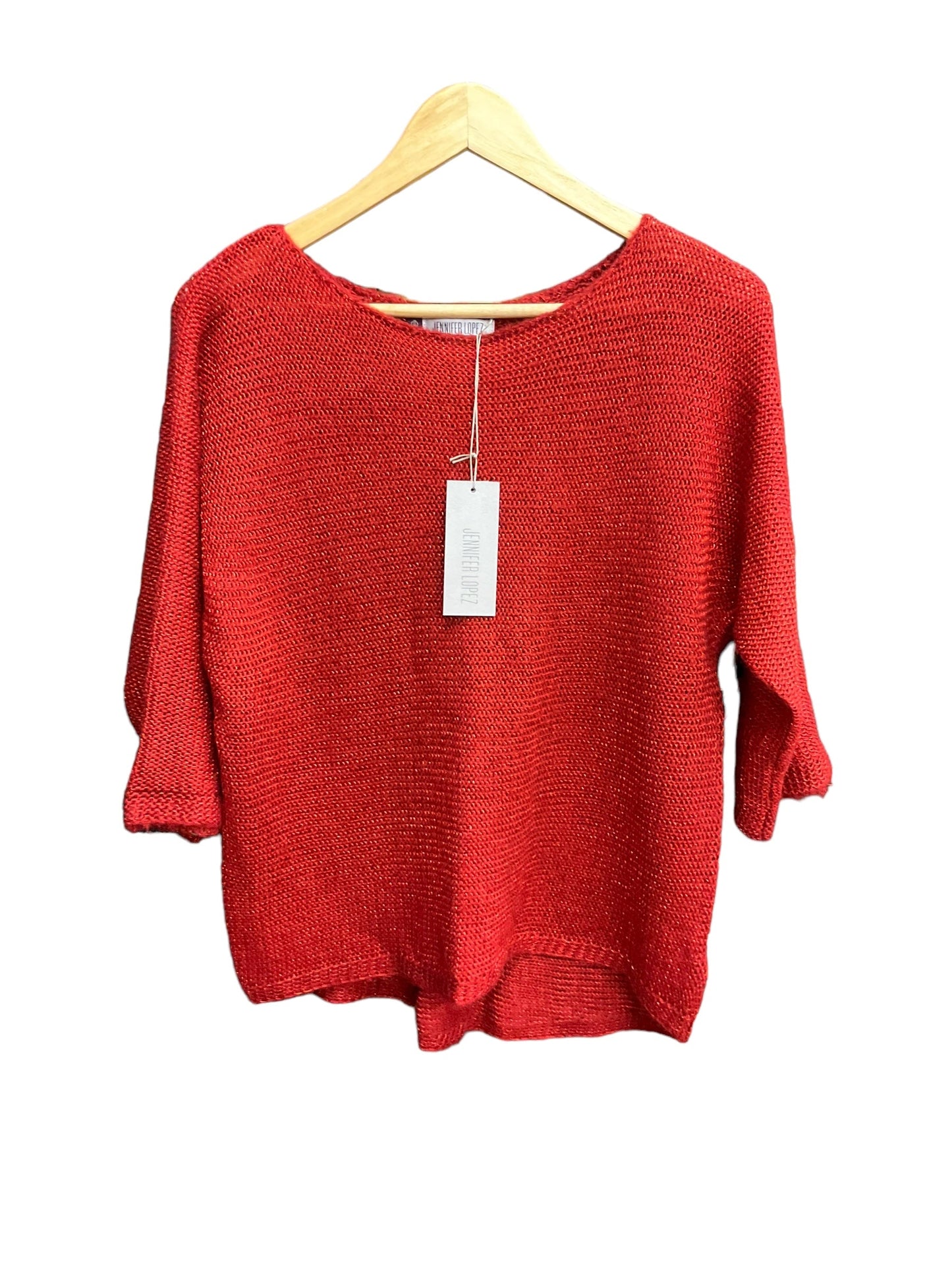 Red Sweater Jennifer Lopez, Size M