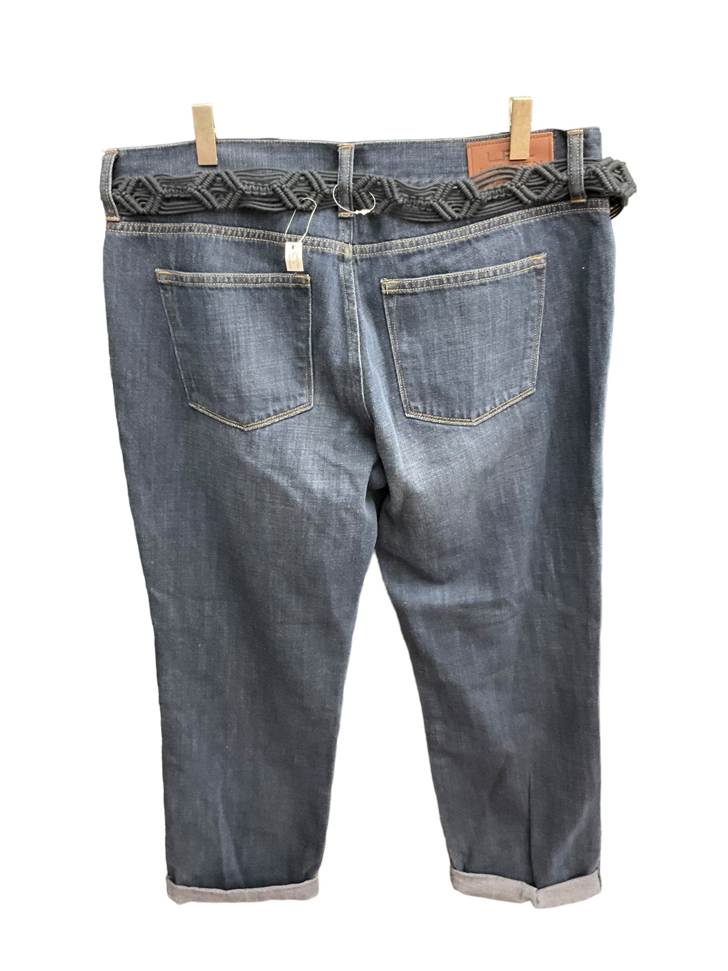 Blue Denim Jeans Cropped Ralph Lauren, Size 10