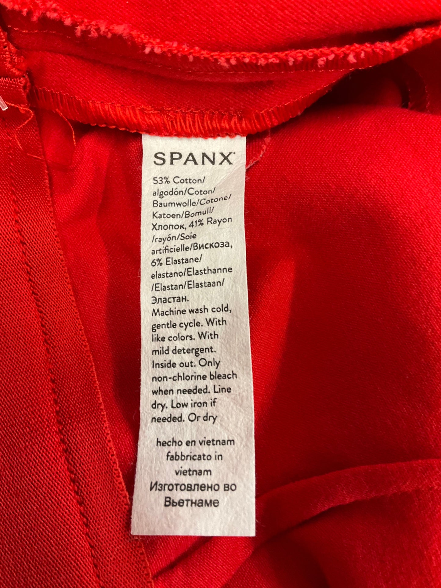 Pants Leggings By Spanx In Red, Size: 12