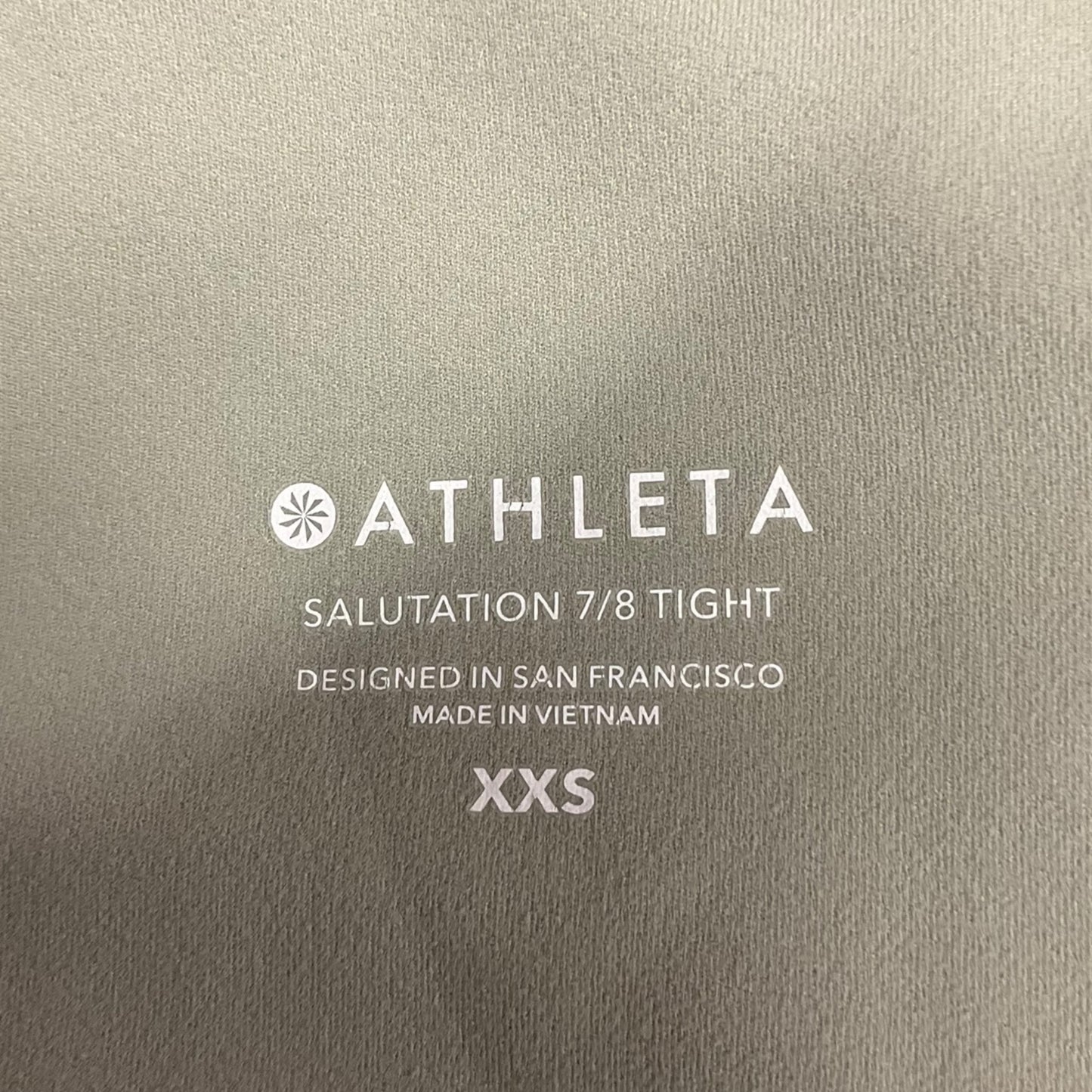 Athletic Leggings By Athleta In Green, Size: Xxs