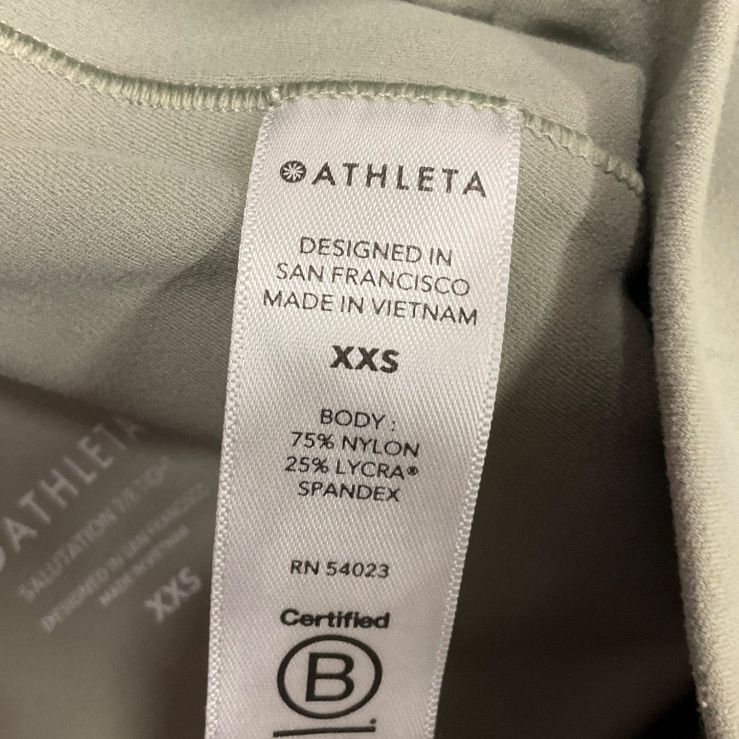 Athletic Leggings By Athleta In Green, Size: Xxs