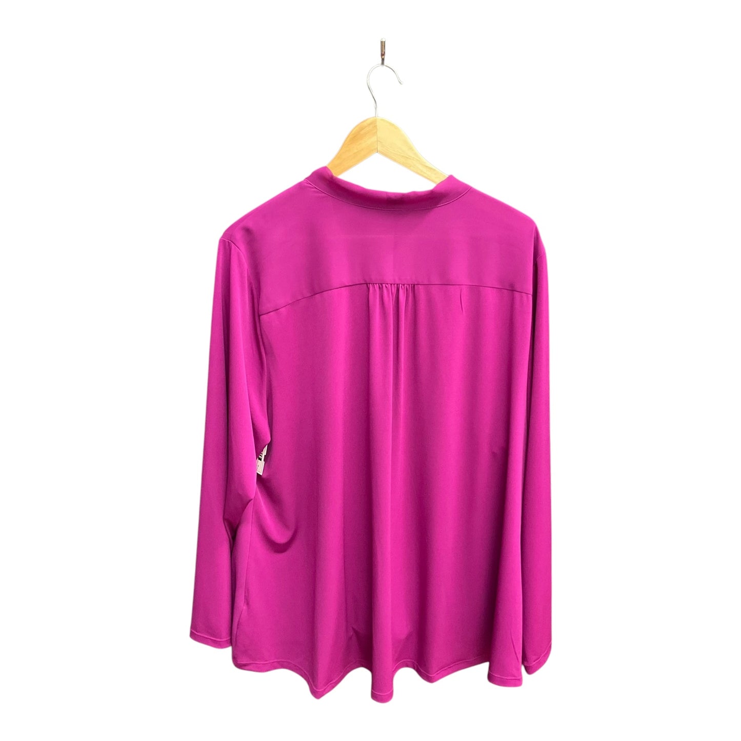 Top Long Sleeve By Alfani In Purple, Size: 4x