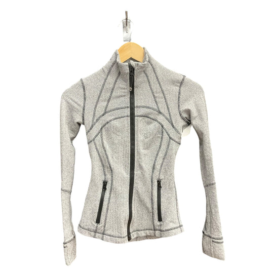 Athletic Jacket By Lululemon In Grey, Size: 2