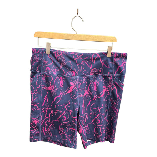 Athletic Shorts By Avia In Floral Print, Size: Xl