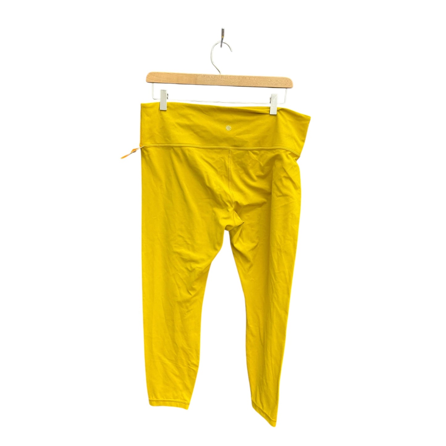 Athletic Leggings By Athleta In Yellow, Size: Xl