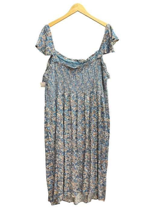 Floral Print Dress Casual Midi Sonoma, Size 4x