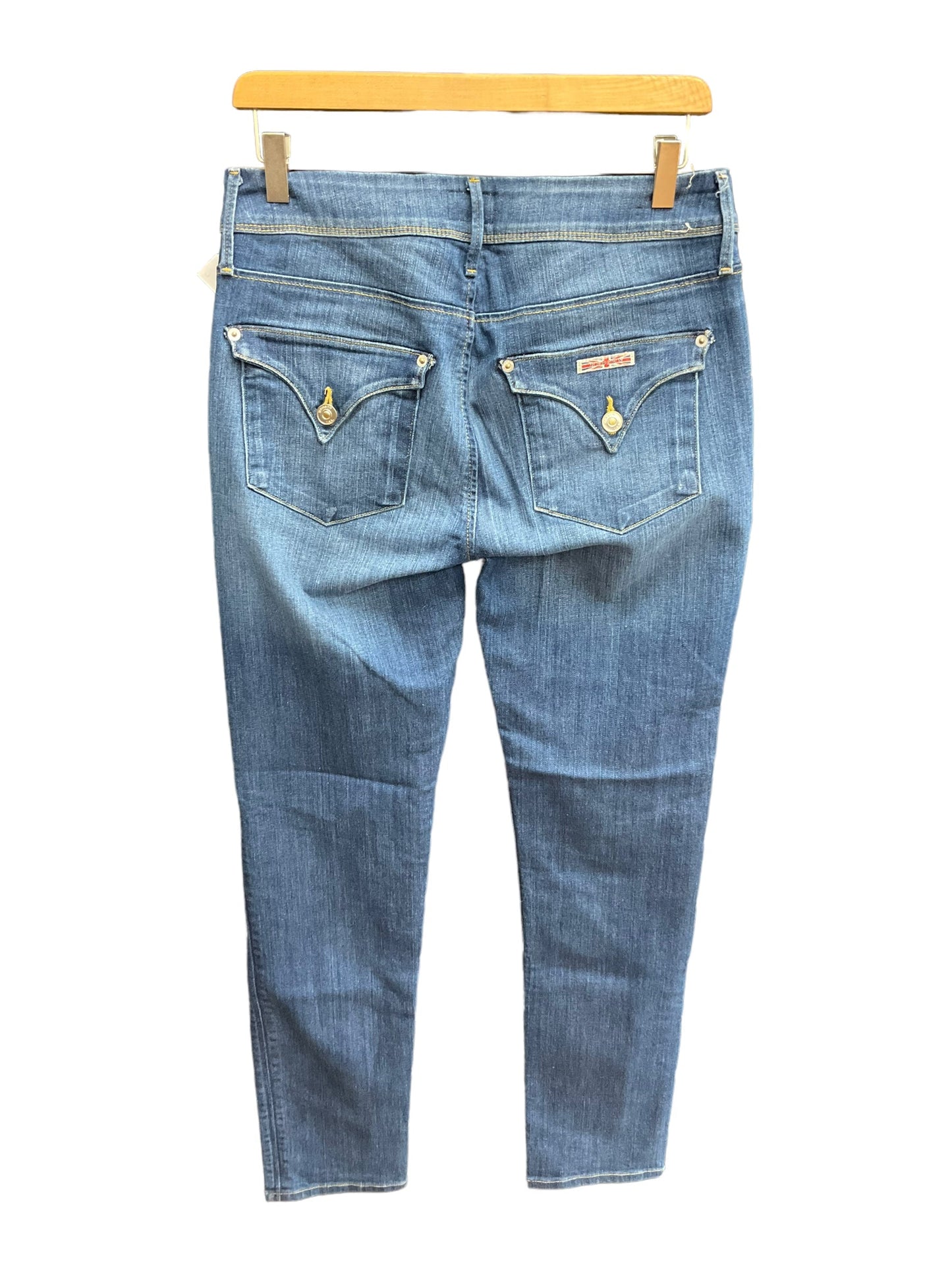 Blue Denim Jeans Straight Hudson, Size 8