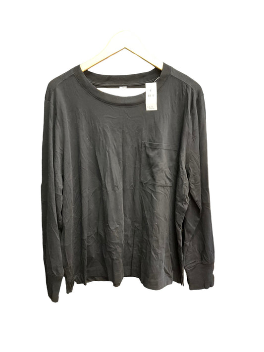 Black Top Long Sleeve Basic Lou And Grey, Size Xl