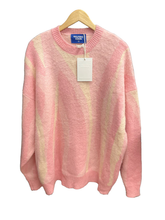 Pink & White Sweater Clothes Mentor, Size Xl