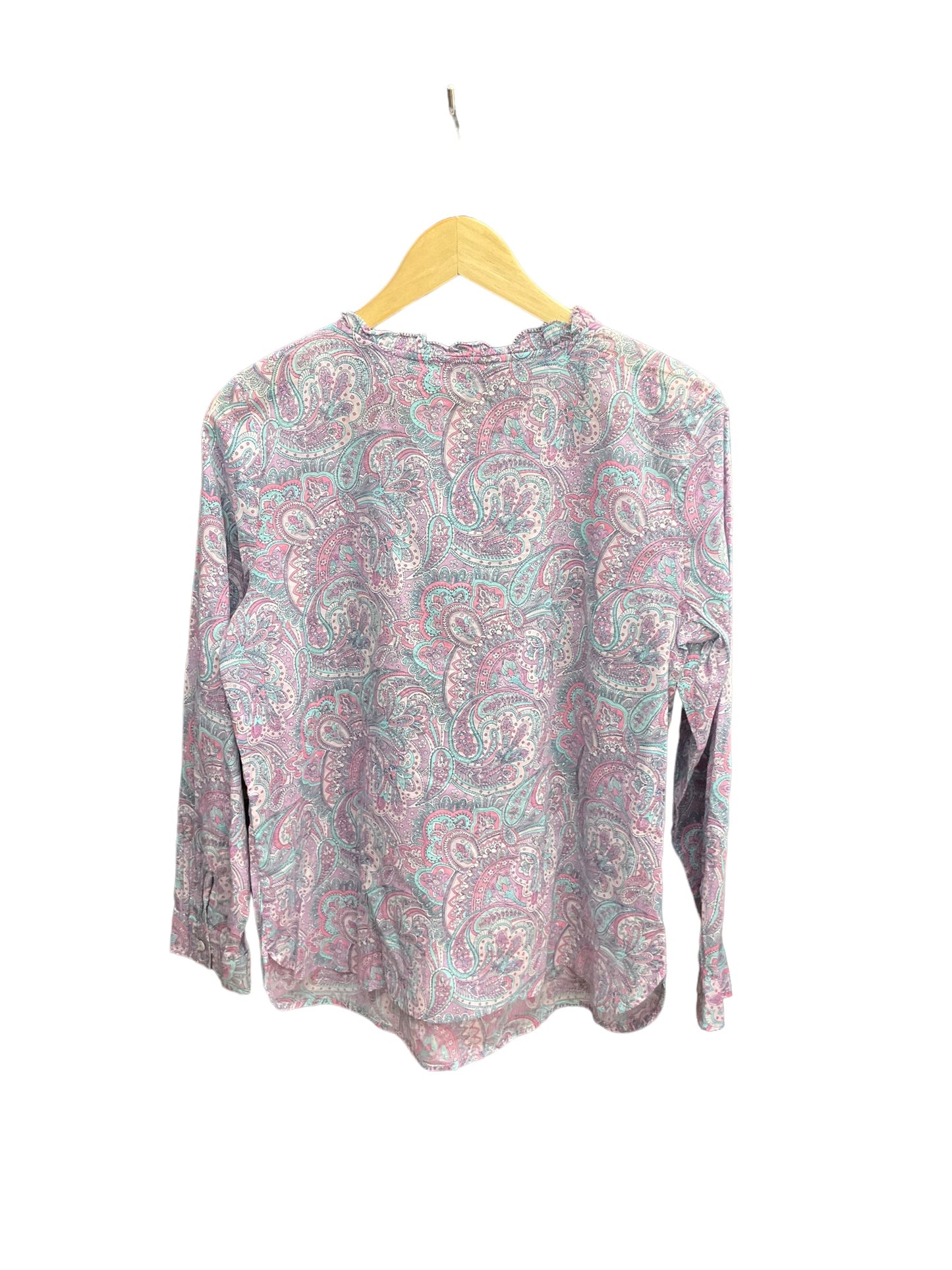 Paisley Print Top Long Sleeve Talbots, Size L