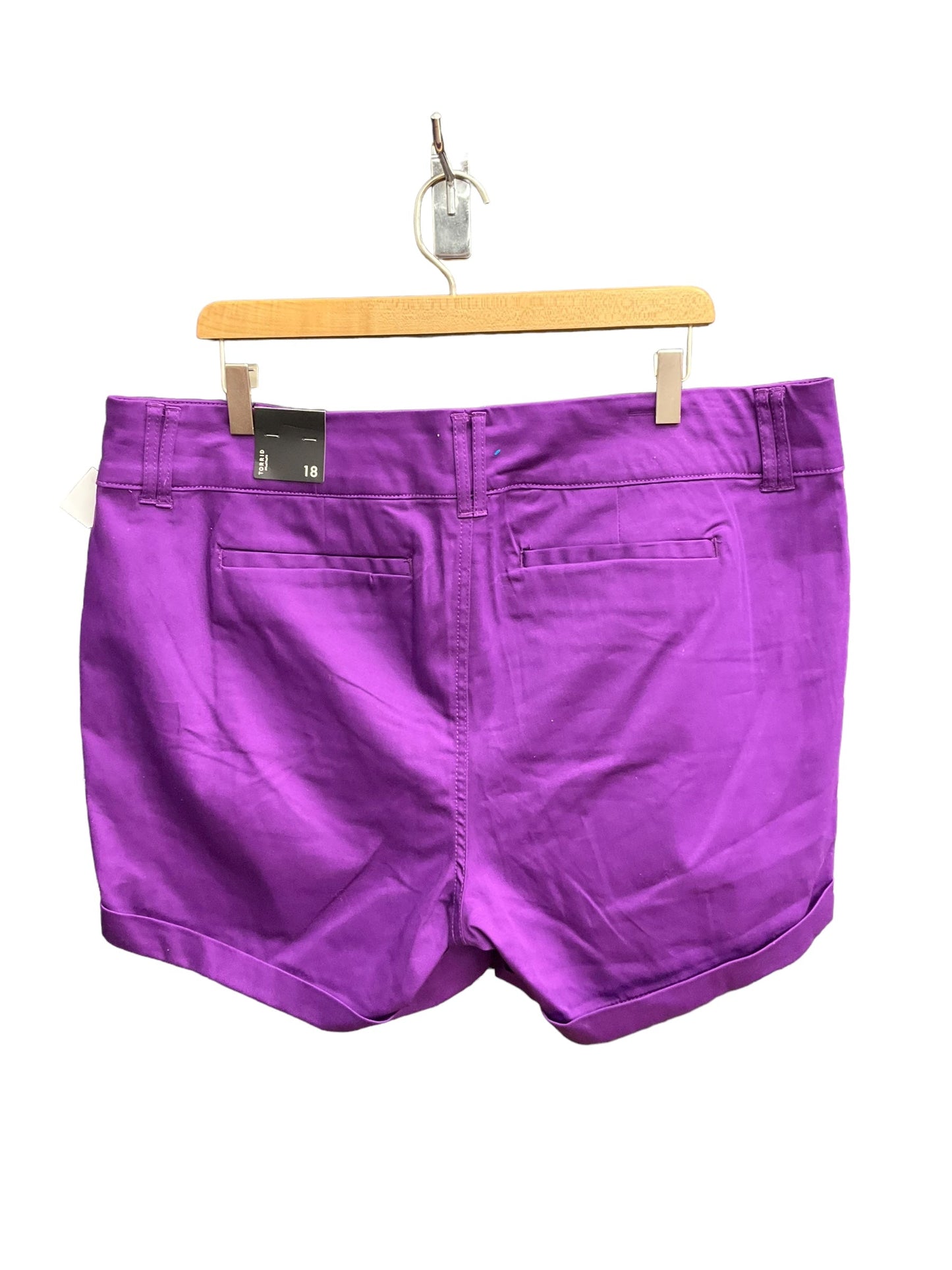 Purple Shorts Torrid, Size 18