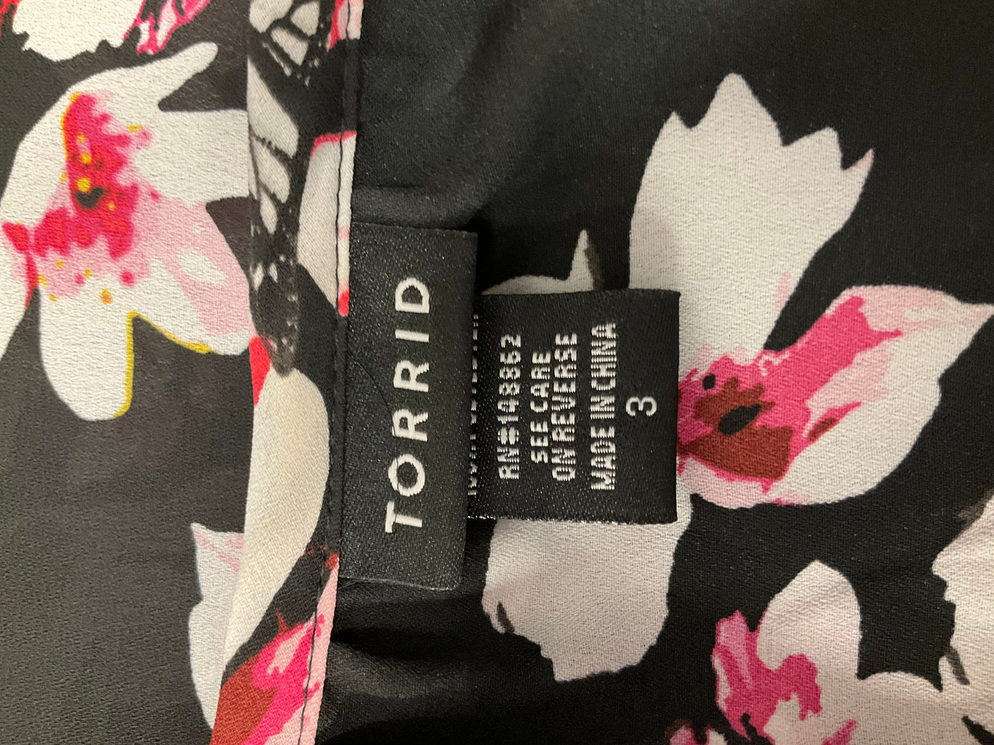 Floral Print Top Long Sleeve Torrid, Size 3x